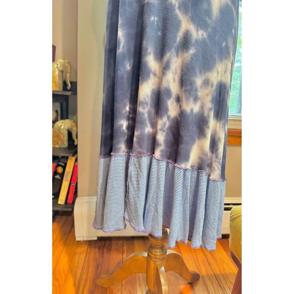 Handmade Upcycled Tie Dye Summer Sun Dress by Jeorjia Shea - Picture 3 of 10
